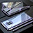 Funda Bumper Lujo Marco de Aluminio Espejo 360 Grados Carcasa M08 para Huawei Mate 30 5G Morado