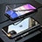 Funda Bumper Lujo Marco de Aluminio Espejo 360 Grados Carcasa M09 para Apple iPhone 11 Negro