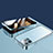 Funda Bumper Lujo Marco de Aluminio Espejo 360 Grados Carcasa M10 para Apple iPhone 14 Pro Azul