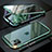 Funda Bumper Lujo Marco de Aluminio Espejo 360 Grados Carcasa M11 para Apple iPhone 11 Pro Max Verde