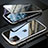 Funda Bumper Lujo Marco de Aluminio Espejo 360 Grados Carcasa M11 para Apple iPhone 11 Pro Plata