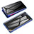 Funda Bumper Lujo Marco de Aluminio Espejo 360 Grados Carcasa P01 para Samsung Galaxy A71 5G Azul