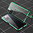 Funda Bumper Lujo Marco de Aluminio Espejo 360 Grados Carcasa P01 para Xiaomi Mi 11i 5G (2022) Verde