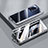 Funda Bumper Lujo Marco de Aluminio Espejo 360 Grados Carcasa P01 para Xiaomi Mi 12 Lite NE 5G Negro