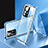 Funda Bumper Lujo Marco de Aluminio Espejo 360 Grados Carcasa P03 para Xiaomi Mi 12T 5G Azul
