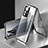 Funda Bumper Lujo Marco de Aluminio Espejo 360 Grados Carcasa P03 para Xiaomi Mi 12T 5G Negro