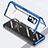 Funda Bumper Lujo Marco de Aluminio Espejo 360 Grados Carcasa P03 para Xiaomi Mix Fold 5G Azul