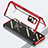 Funda Bumper Lujo Marco de Aluminio Espejo 360 Grados Carcasa P03 para Xiaomi Mix Fold 5G Rojo