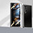 Funda Bumper Lujo Marco de Aluminio Espejo 360 Grados Carcasa P04 para Samsung Galaxy Z Fold3 5G Negro