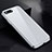 Funda Bumper Lujo Marco de Aluminio Espejo 360 Grados Carcasa para Apple iPhone 8 Plus Blanco