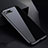 Funda Bumper Lujo Marco de Aluminio Espejo 360 Grados Carcasa para Apple iPhone 8 Plus Negro