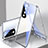Funda Bumper Lujo Marco de Aluminio Espejo 360 Grados Carcasa para Huawei Honor 70 Pro 5G Plata