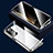 Funda Bumper Lujo Marco de Aluminio Espejo 360 Grados Carcasa para Huawei Honor Magic Vs 5G Plata