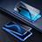 Funda Bumper Lujo Marco de Aluminio Espejo 360 Grados Carcasa para Huawei Honor X10 5G Azul