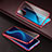 Funda Bumper Lujo Marco de Aluminio Espejo 360 Grados Carcasa para Huawei Honor X10 5G Rojo