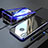 Funda Bumper Lujo Marco de Aluminio Espejo 360 Grados Carcasa para Huawei Nova 3e Azul