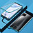 Funda Bumper Lujo Marco de Aluminio Espejo 360 Grados Carcasa para Huawei Nova 6 SE Azul