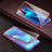 Funda Bumper Lujo Marco de Aluminio Espejo 360 Grados Carcasa para Huawei Nova 7 5G Rojo