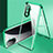 Funda Bumper Lujo Marco de Aluminio Espejo 360 Grados Carcasa para Huawei Nova Y71 Verde