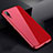 Funda Bumper Lujo Marco de Aluminio Espejo 360 Grados Carcasa para Huawei P20 Rojo