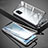 Funda Bumper Lujo Marco de Aluminio Espejo 360 Grados Carcasa para OnePlus 8T 5G Negro