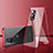 Funda Bumper Lujo Marco de Aluminio Espejo 360 Grados Carcasa para OnePlus 9 Pro 5G Rojo