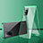 Funda Bumper Lujo Marco de Aluminio Espejo 360 Grados Carcasa para Oppo A53s 5G Verde