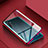 Funda Bumper Lujo Marco de Aluminio Espejo 360 Grados Carcasa para Oppo K5 Rojo