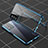Funda Bumper Lujo Marco de Aluminio Espejo 360 Grados Carcasa para Oppo K9S 5G Azul