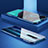 Funda Bumper Lujo Marco de Aluminio Espejo 360 Grados Carcasa para Oppo Reno2 Azul