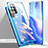 Funda Bumper Lujo Marco de Aluminio Espejo 360 Grados Carcasa para Oppo Reno5 Pro 5G Azul