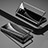 Funda Bumper Lujo Marco de Aluminio Espejo 360 Grados Carcasa para Realme V11 5G Negro