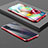 Funda Bumper Lujo Marco de Aluminio Espejo 360 Grados Carcasa para Samsung Galaxy A71 5G Rojo