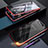 Funda Bumper Lujo Marco de Aluminio Espejo 360 Grados Carcasa para Samsung Galaxy A80 Rojo