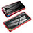 Funda Bumper Lujo Marco de Aluminio Espejo 360 Grados Carcasa para Samsung Galaxy M21s Rojo
