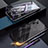 Funda Bumper Lujo Marco de Aluminio Espejo 360 Grados Carcasa para Samsung Galaxy Note 10 Plus 5G Negro