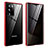 Funda Bumper Lujo Marco de Aluminio Espejo 360 Grados Carcasa para Samsung Galaxy Note 20 Ultra 5G Rojo