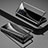Funda Bumper Lujo Marco de Aluminio Espejo 360 Grados Carcasa para Vivo Y50 Negro
