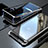 Funda Bumper Lujo Marco de Aluminio Espejo 360 Grados Carcasa para Xiaomi Mi Mix 3 Plata