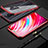 Funda Bumper Lujo Marco de Aluminio Espejo 360 Grados Carcasa para Xiaomi Redmi Note 8 Pro Rojo
