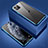 Funda Bumper Lujo Marco de Aluminio Espejo 360 Grados Carcasa T01 para Apple iPhone 11 Pro Max Azul