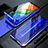 Funda Bumper Lujo Marco de Aluminio Espejo 360 Grados Carcasa T01 para Huawei Honor 20 Azul