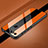 Funda Bumper Lujo Marco de Aluminio Espejo 360 Grados Carcasa T01 para Huawei Honor V20 Naranja