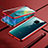Funda Bumper Lujo Marco de Aluminio Espejo 360 Grados Carcasa T01 para Huawei Mate 20 X 5G Rojo