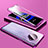Funda Bumper Lujo Marco de Aluminio Espejo 360 Grados Carcasa T01 para Oppo Ace2 Azul