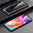 Funda Bumper Lujo Marco de Aluminio Espejo 360 Grados Carcasa T01 para Samsung Galaxy A70 Negro