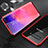 Funda Bumper Lujo Marco de Aluminio Espejo 360 Grados Carcasa T01 para Samsung Galaxy S10 Rojo