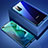 Funda Bumper Lujo Marco de Aluminio Espejo 360 Grados Carcasa T02 para Huawei Honor View 30 Pro 5G Azul
