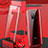 Funda Bumper Lujo Marco de Aluminio Espejo 360 Grados Carcasa T02 para Huawei Mate 20 Pro Rojo