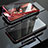 Funda Bumper Lujo Marco de Aluminio Espejo 360 Grados Carcasa T02 para Huawei P20 Rojo